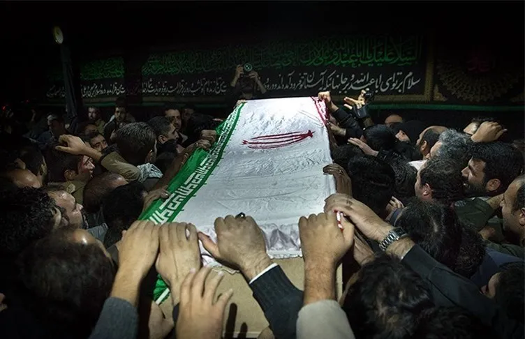 مراسم وداع با پیکر مطهر شهید «سعید شاملو» در ملایر