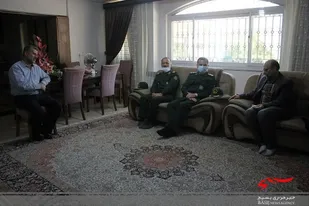 دیدار فرمانده سپاه کربلا با خانواده سرلشکر شهید طوسی + تصاویر