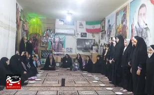 دیدار دختران بهشت و مادران فاطمی با مادر شهید مدافع حرم اندیمشکی