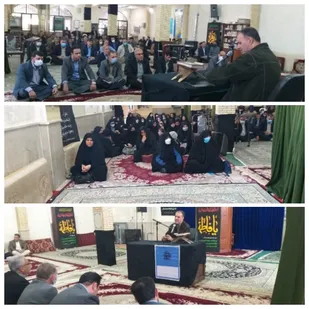 برگزاری نشست سیاسی در مسجد جامع شهرستان با حضور اقشار مختلف مردم