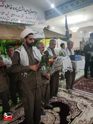 یادواره شهدای مداح شهرستان بن در وردنجان