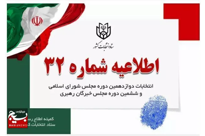 اطلاعیه شماره ۸ ستاد انتخابات کشور