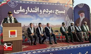 فرمانده سپاه حضرت ولی عصر(عج) استان خوزستان در صبحگاه مشترک مدافعان تولید و امنیت گروه فولاد خوزستان: