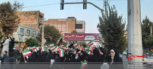 برگزاری تجمع امت حزب الله در محکومیت اغتشاشات اخیر در هشتگرد