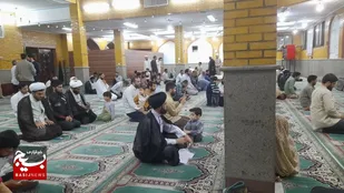 آیین معنوی شبی با شهدا در مسجد امیرالمؤمنین علیه&zwnj;السلام شهرک مهدیه قم