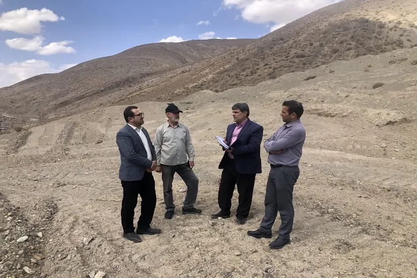 بازدید از پروژه انتقال آب روستای ایج شهرستان سرخه