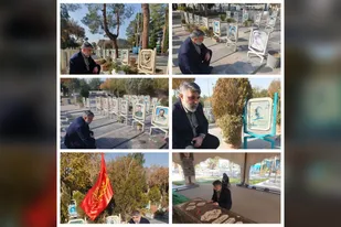 حضور رئیس سازمان بسیج ورزشکاران کشور در گلستان شهدای اصفهان