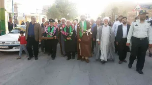 حضور کاروان زیر سایه خورشید در بخش بیارجمند شاهرود+تصاویر