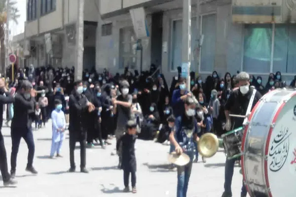 عزاداری عاشقان حسینی در سراوان