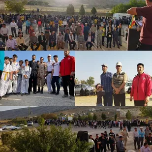 همایش پیاده&zwnj;رویی خانوادگی در ایوان برگزار شد