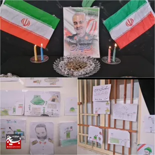 برگزاری ایستگاه صلواتی و مسابقه نقاشی با محوریت ایثار و شهادت در آموزشگاه تمدن جنت&zwnj;مکان
