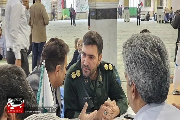 برگزاری میز خدمت جهادی در زاهدان