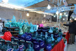 بازارچه نوروزی در میدان باباطاهر همدان