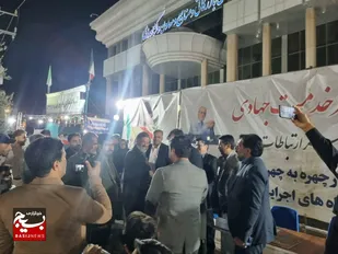 بازدید فرمانده سپاه سلمان استان سیستان و بلوچستان از محل برگزاری میزهای خدمت جهادی همزمان با تجمعات مردمی شهرستان زاهدان
