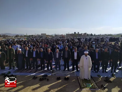 برگزاری نماز عید فطر در شهر گوگد شهرستان گلپایگان